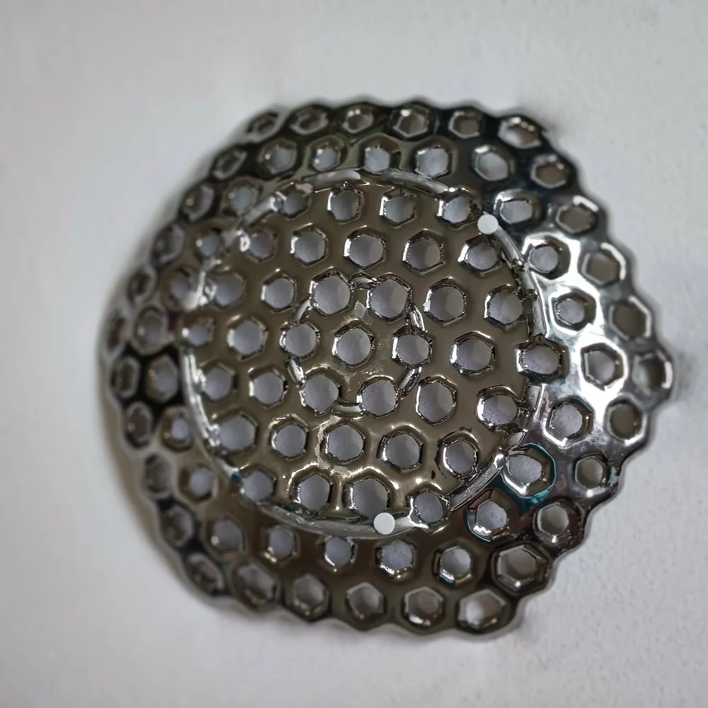 Silver Metal Honeycomb Trivet/Dish